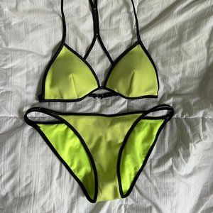 THAT swimsuit from Victoria Secret Lime Green Neoprene Size M
